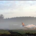 Fluplatz im Nebel