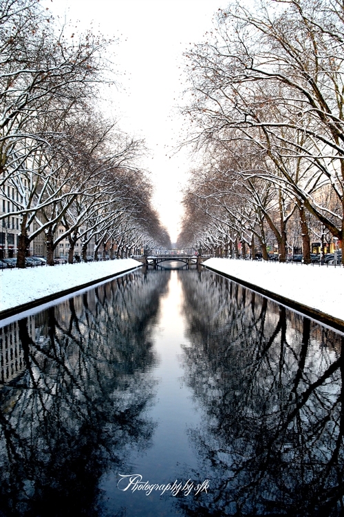 Fluss am Königsalle in Düsseldorf