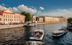 Fluss Fontanka in St.Petersburg