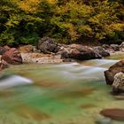 Fluss Gailitz im Herbst