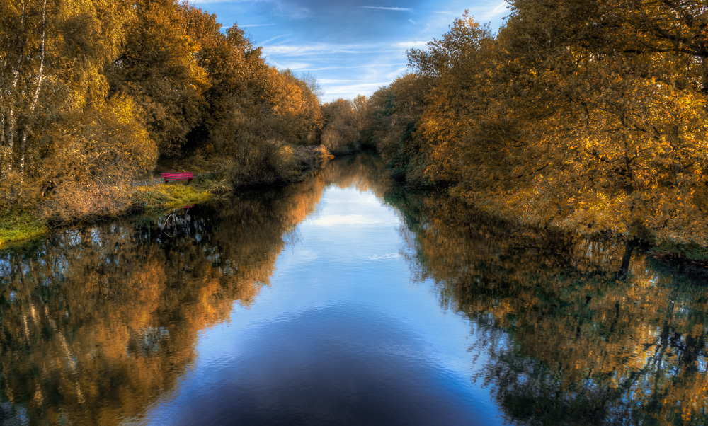 Fluss, Herbst.