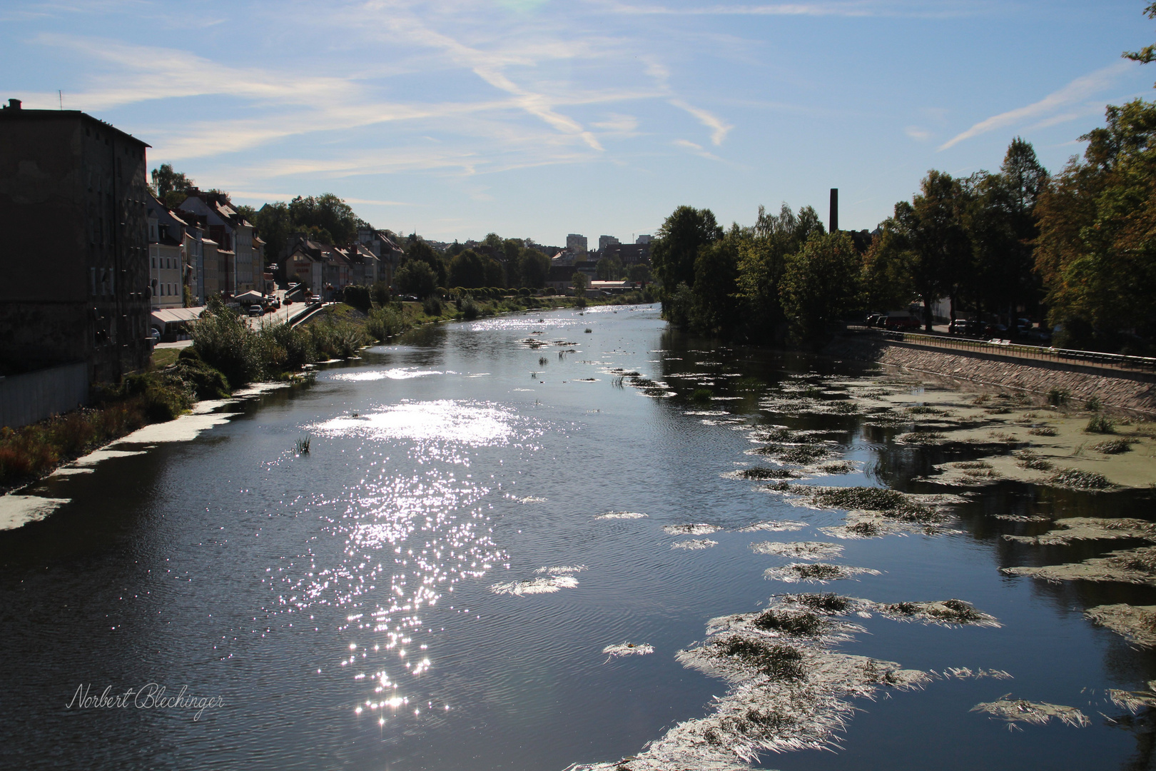 Fluss im Glitzer