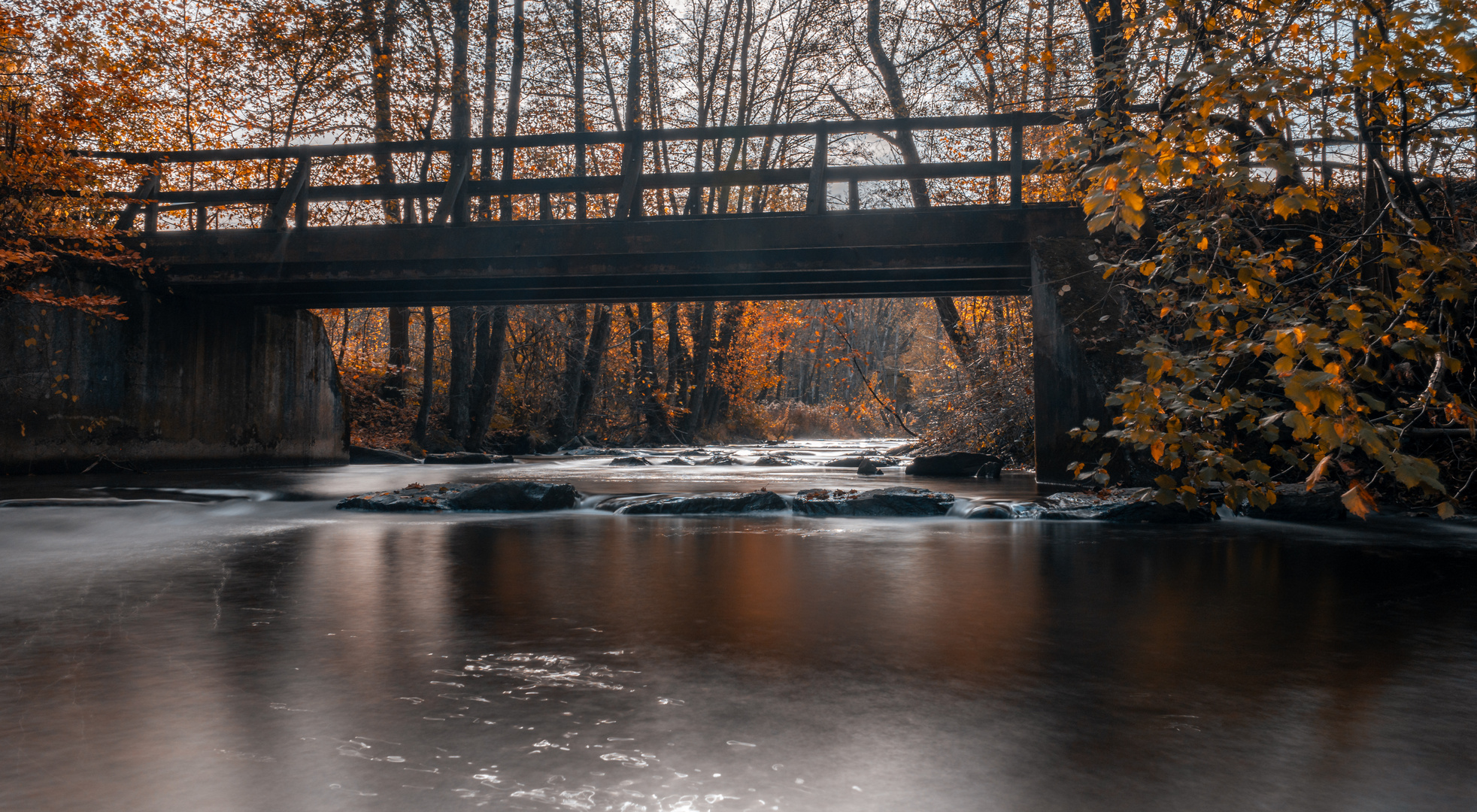 Fluss im Herbst