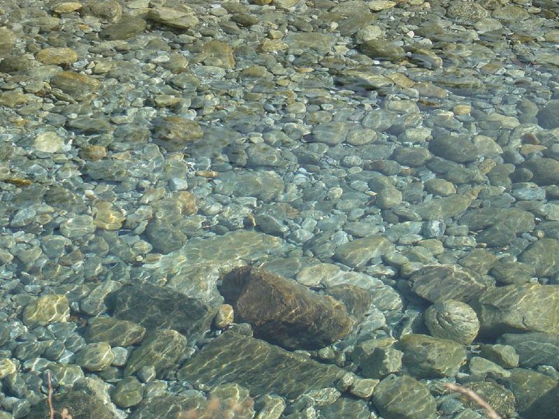 Fluss im Tessin, Schweiz