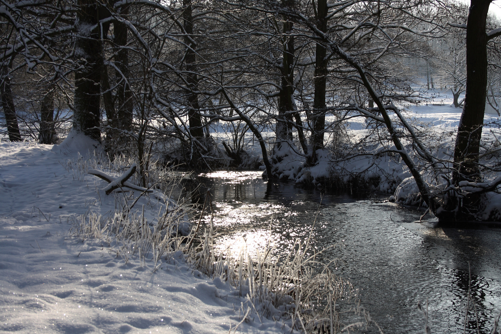 Fluss im Winter