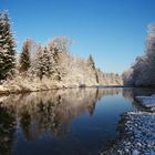 Fluss im Winterzauber