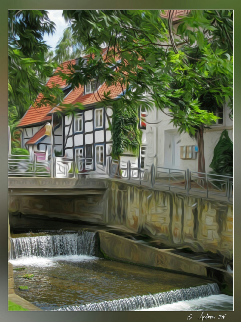 Fluss in der Stadt