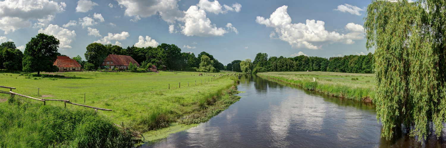 Fluss Landschaft in Niedersachsen