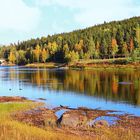 Fluss Piteälv im Ort Vidsel