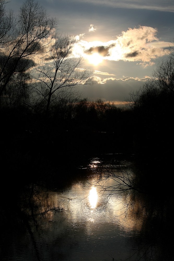 Fluss Silhouette