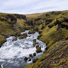 Fluss Skoga oberhalb Skogafoss Wasserfall (2. Teil)