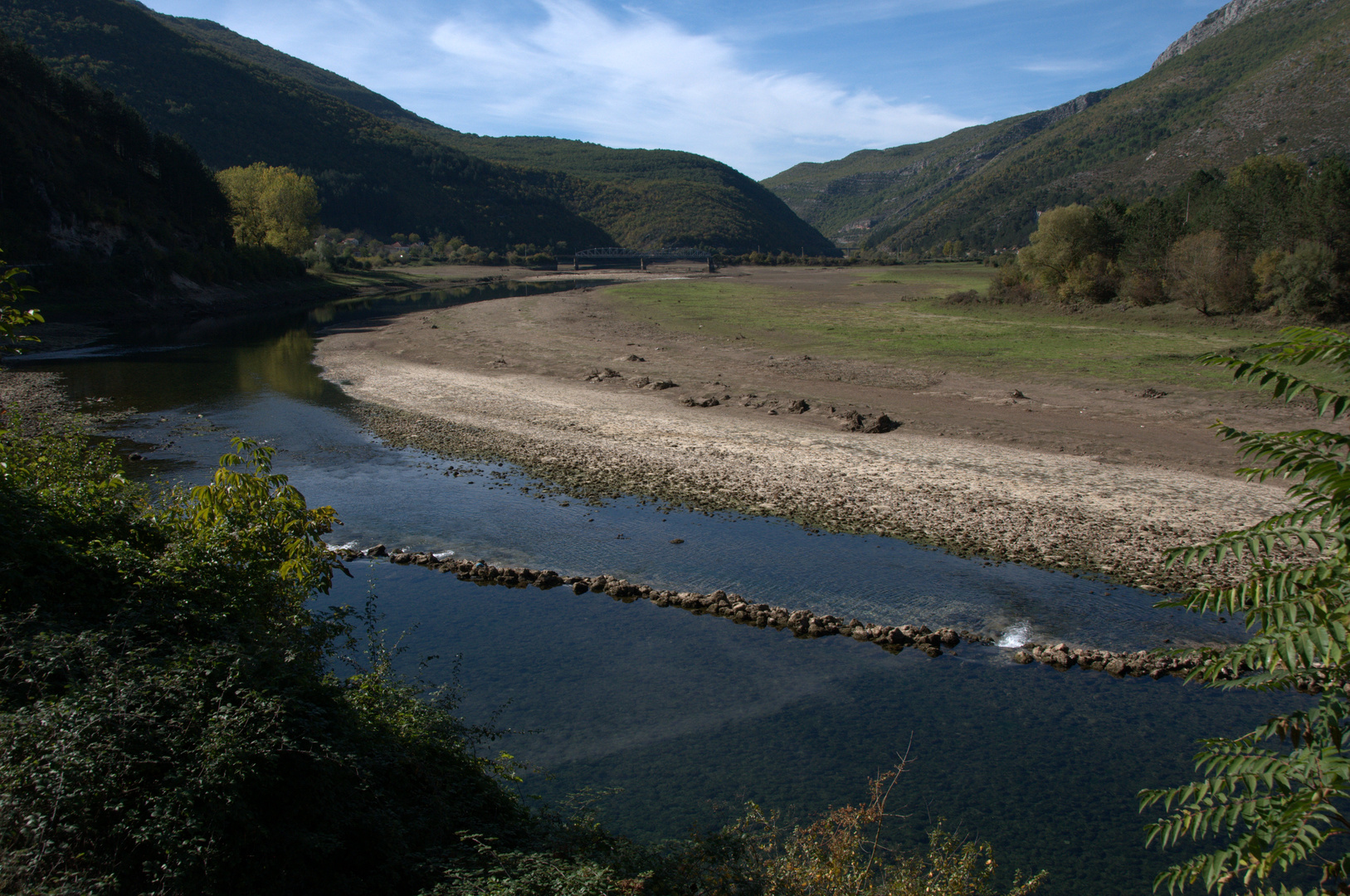 Flussbett der Trebišnjica im Oktober