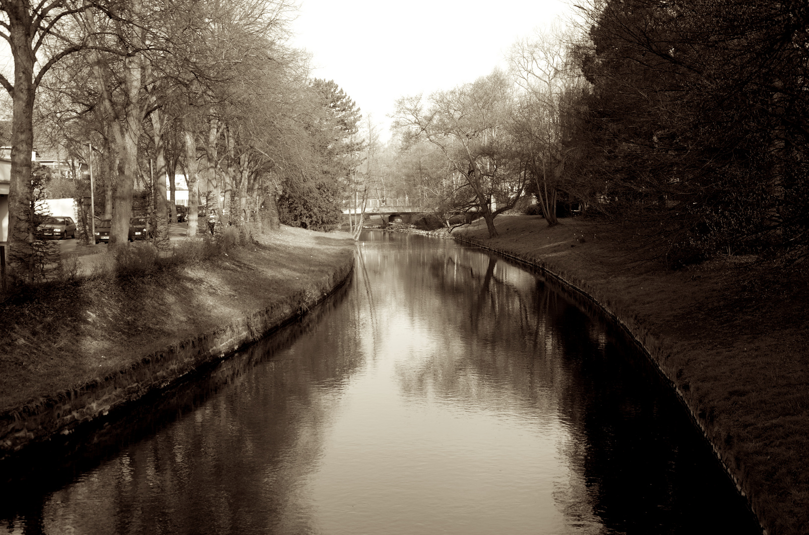 Flussbett in der Innenstadt