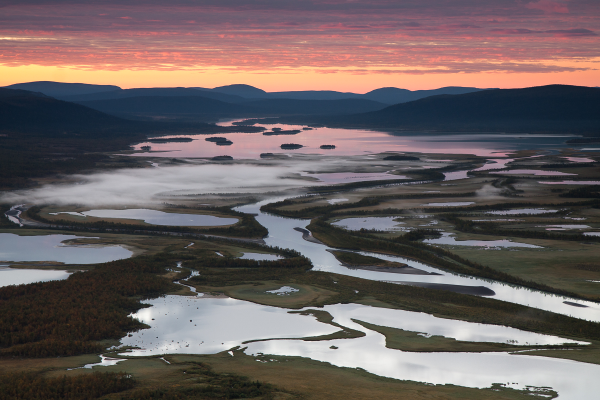 Flussdelta im Sarek