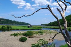 Flussdelta in Nova Scotia