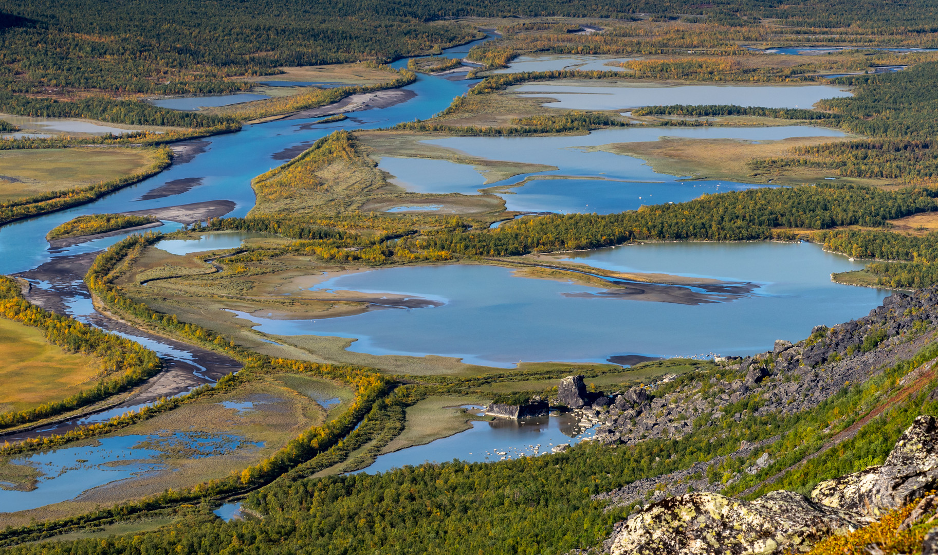 Flussdelta Rapaldalen