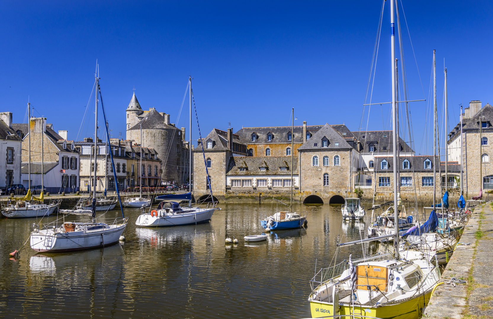 Flusshafen, Pont-l'Abbé, Bretagne, France