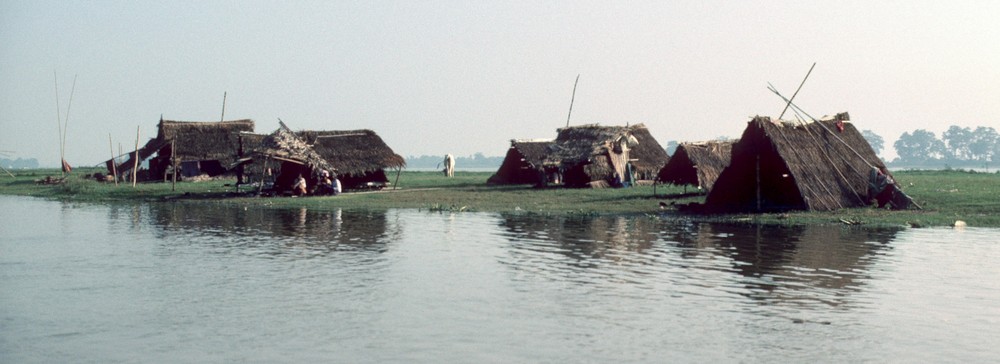 Flussinseln im Irrawaddy bei Mandalay