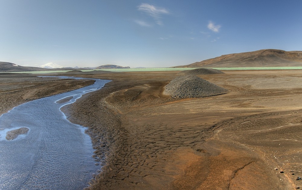 Flußlandschaft an Islands Südküste