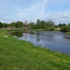 Flusslandschaft bei Ebbe