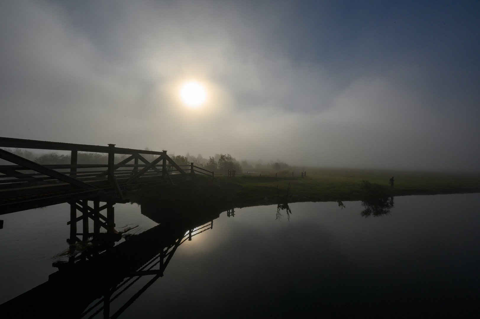 Flusslandschaft des Inn bei Celerina