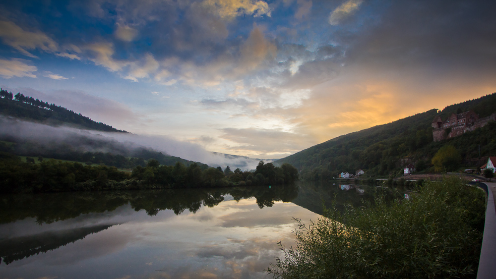 Flusslandschaft im Neckartal