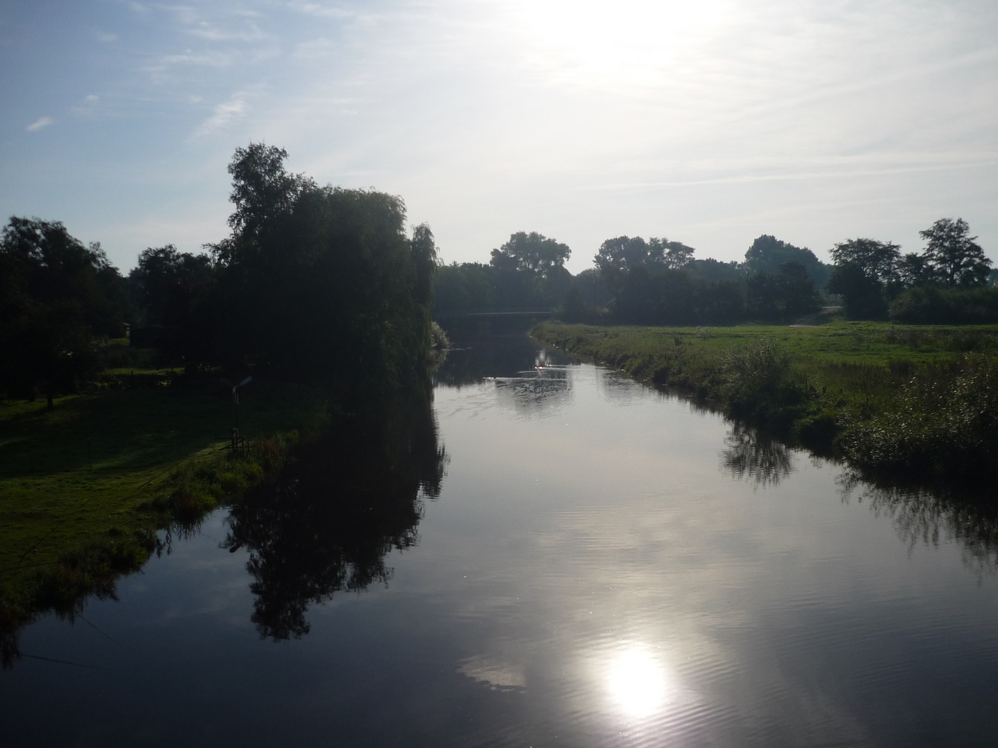 Flusslandschaft im Norden die Wümme