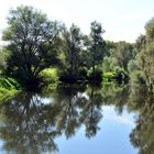 Flusslandschaft im Spätsommer