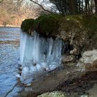 Flusslandschaft im Winter