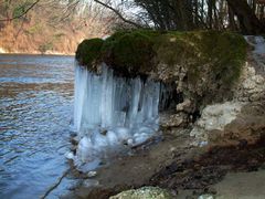 Flusslandschaft im Winter