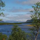 Flußlandschaft in Finnland..