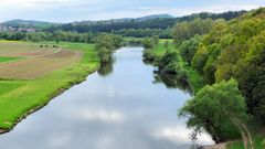 Flusslandschaft in Hessen