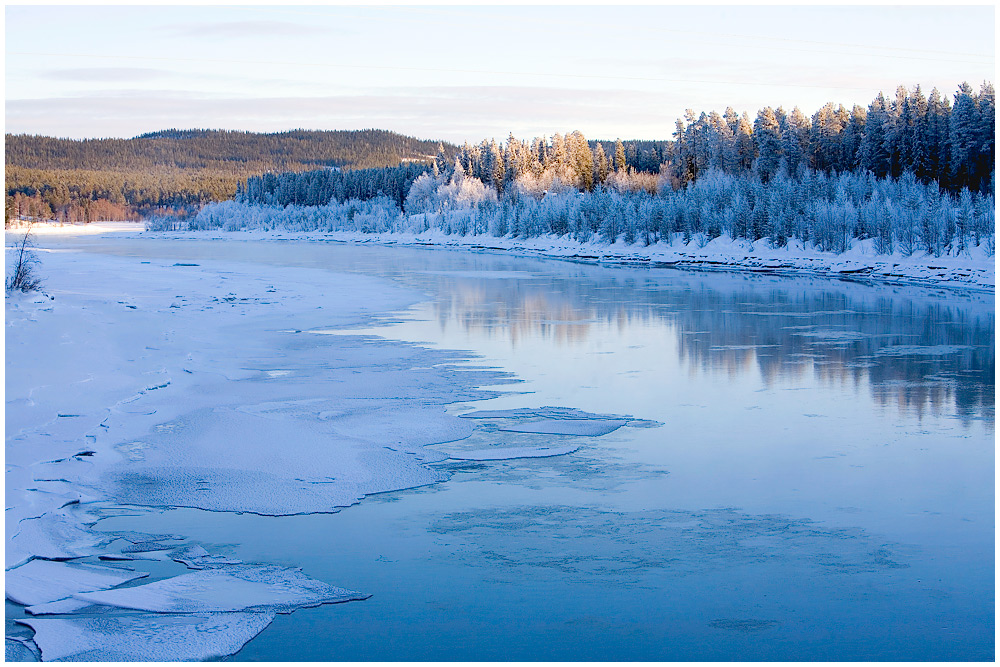 Flusslauf am Klimpfjäll