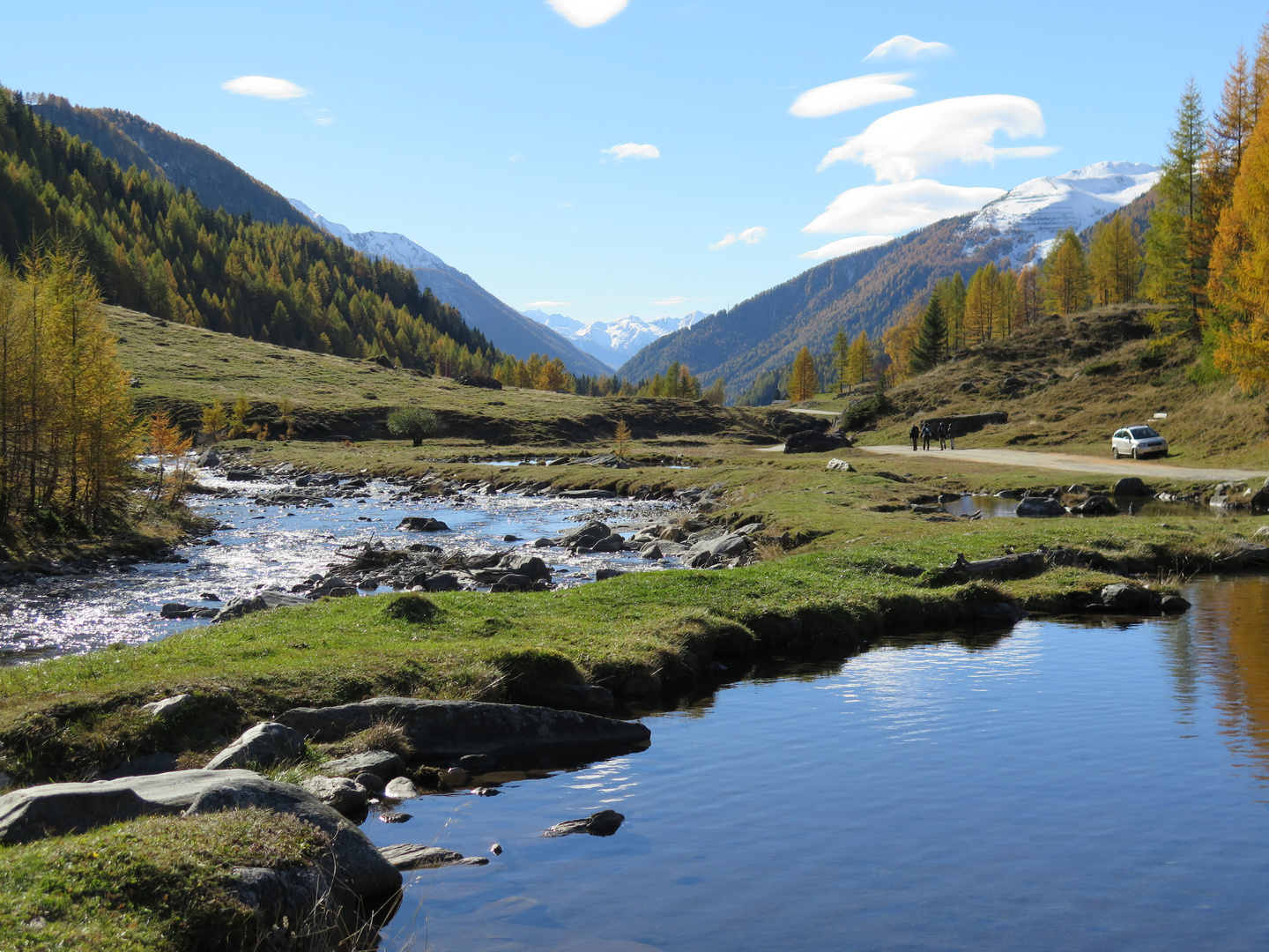 Flusslauf im Ahrntal / Südtirol