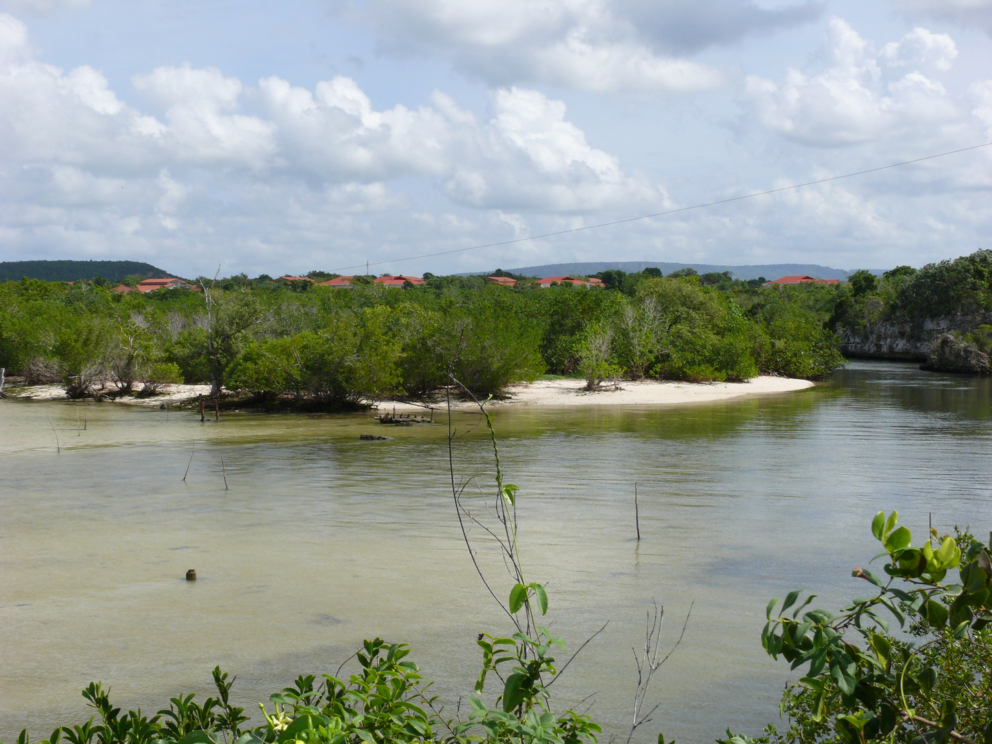 Flussmündung beim Playa Pesquero