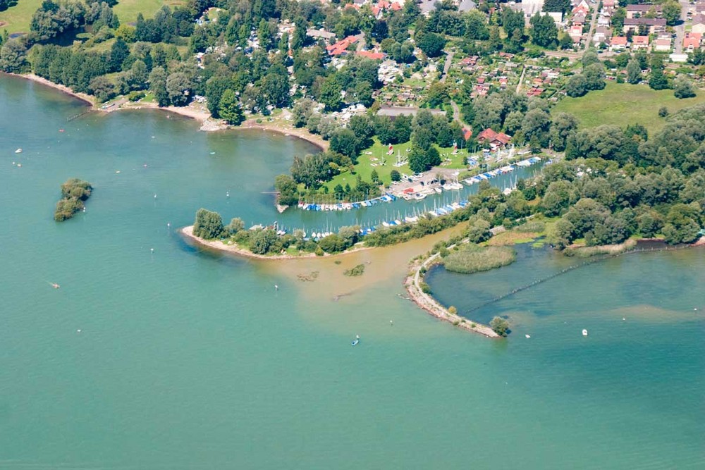 Flussmündung in den Bodensee