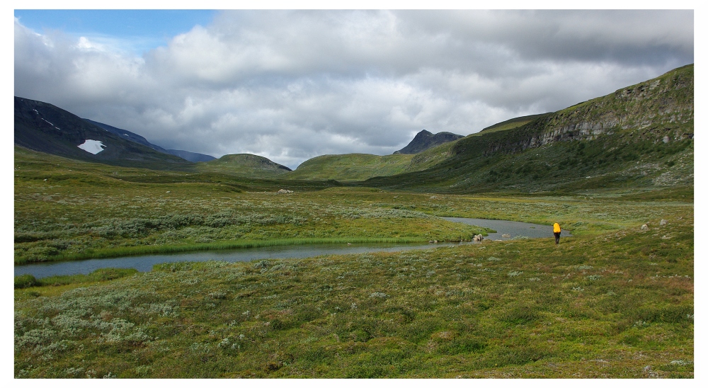 Flussschleife im Fjäll