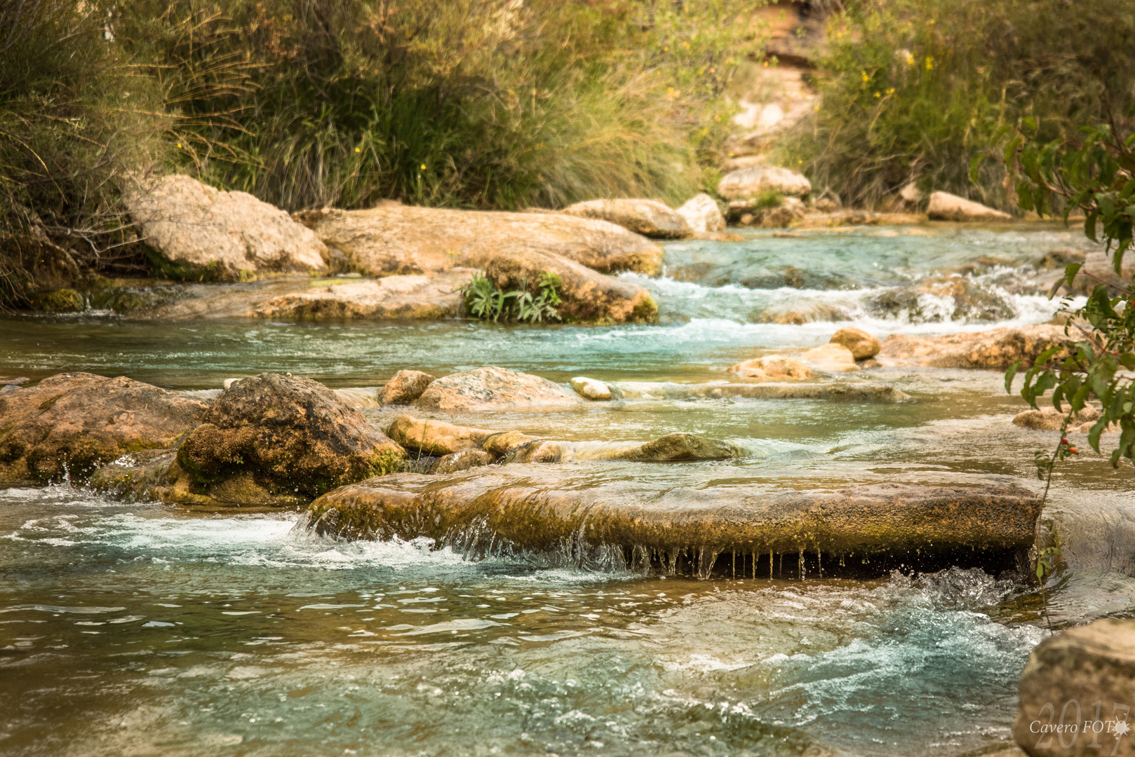 Flussverlauf der Wasserfälle "el Bierge"