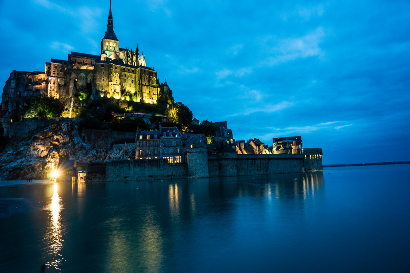 Flut am Le Mont-Saint-Michel