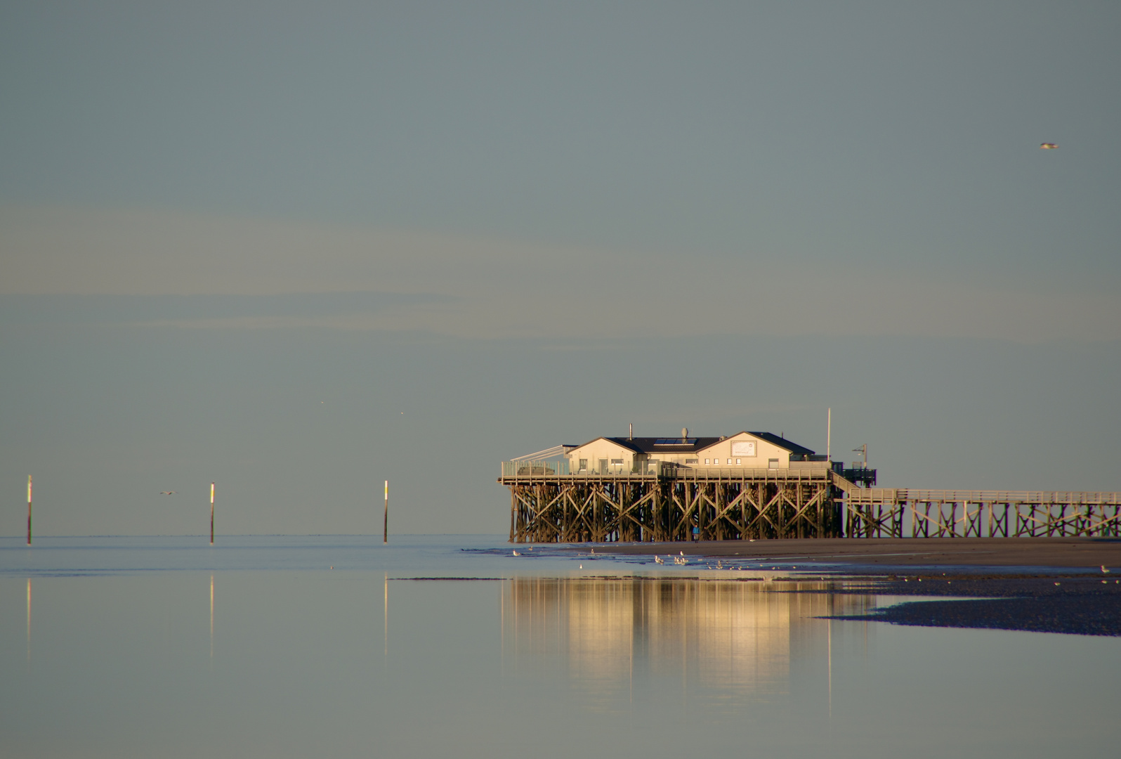 Flut im Winter - St. Peter-Ording 