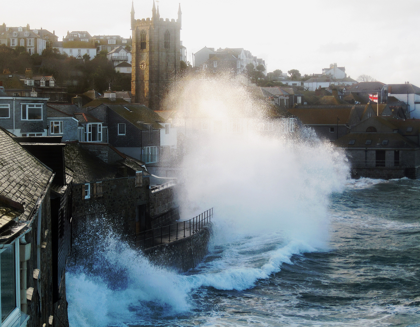 Flut in Cornwall