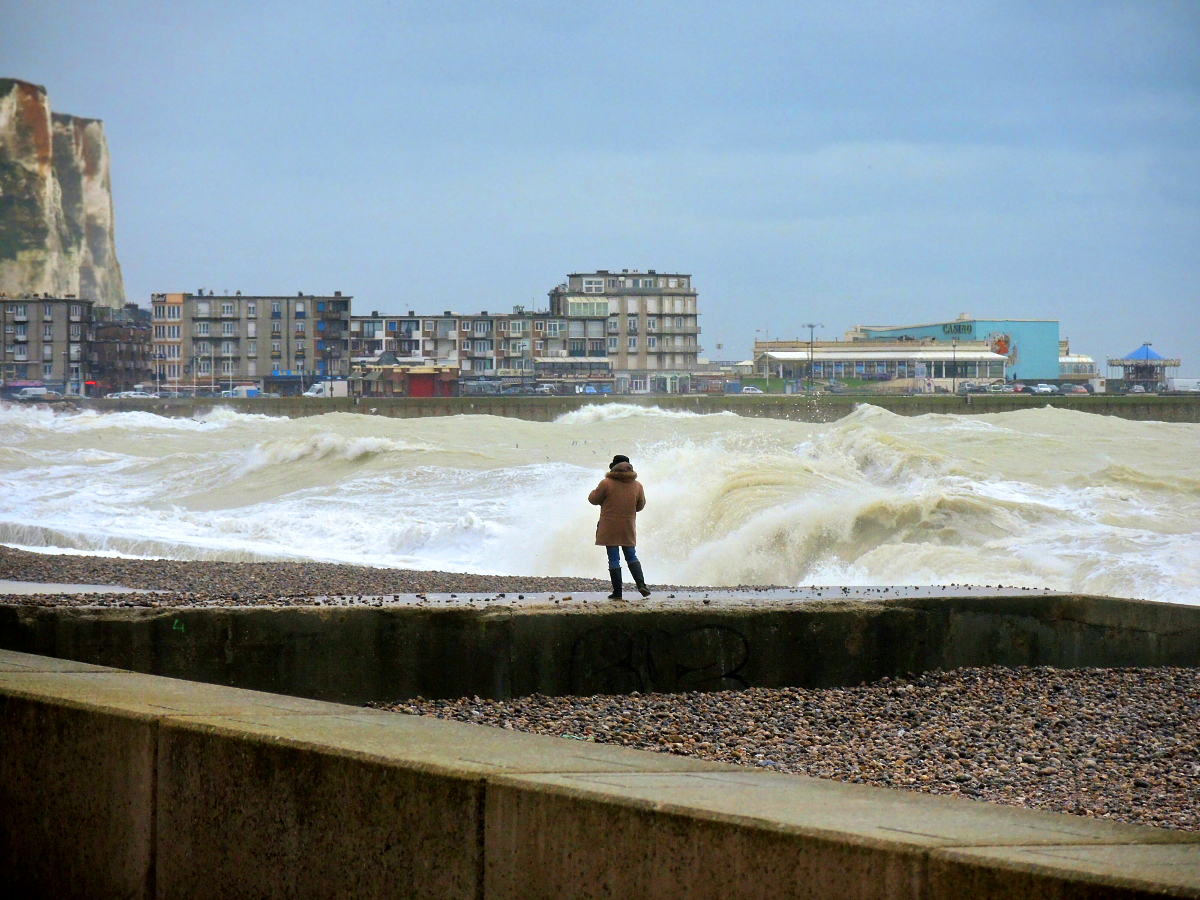 Flut in Le Treport