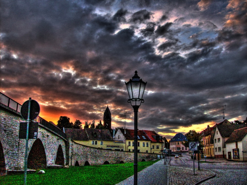 Flutbrücke Bernburg (HDR)