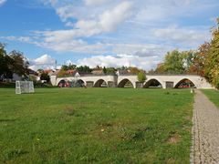 Flutbrücke in Bernburg