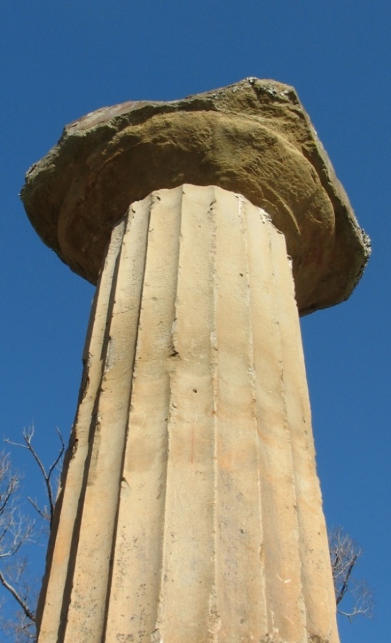 Fluted Column at old ruins