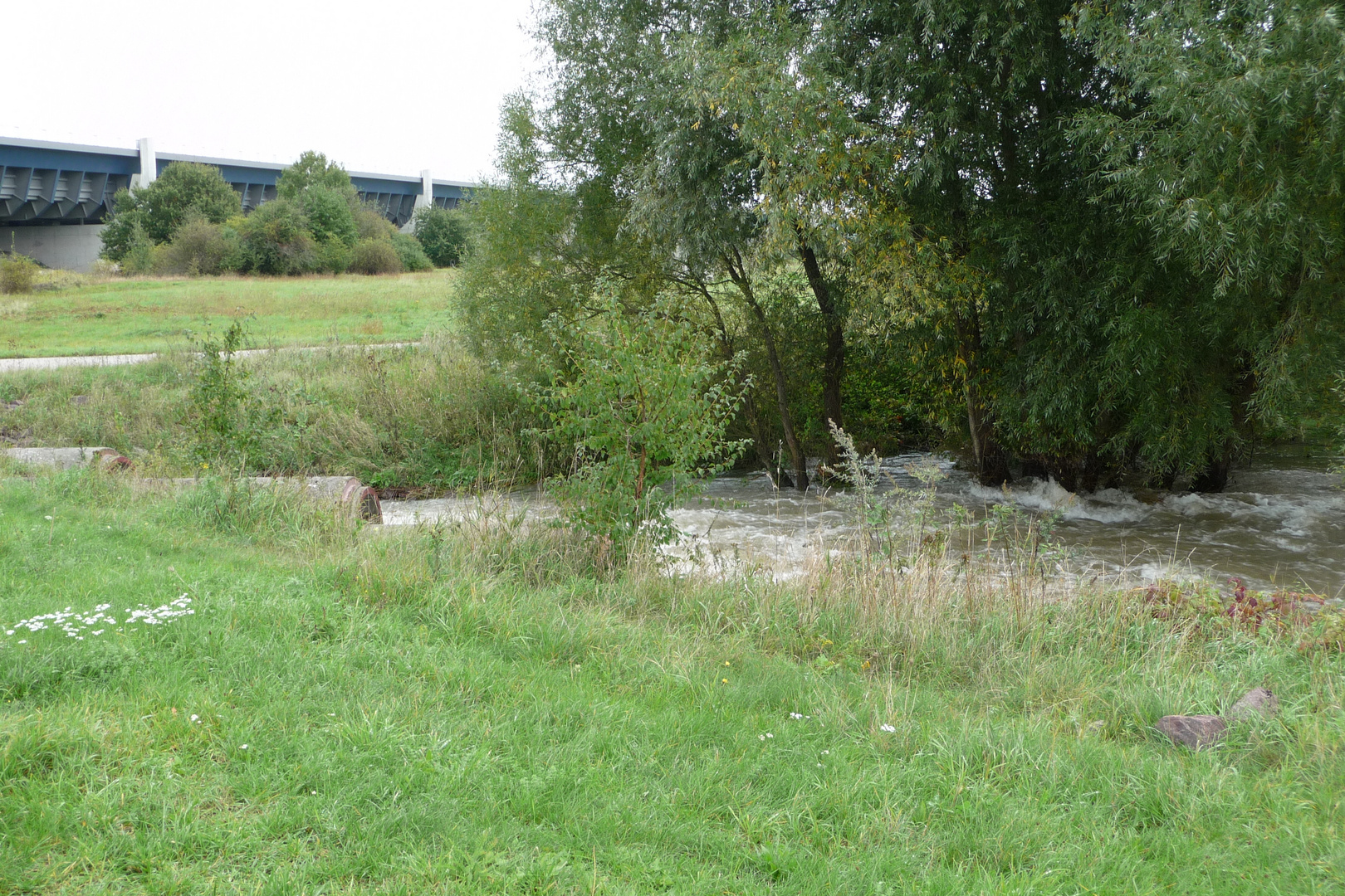 Flutung an der Trogbrücke