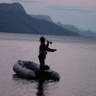 fly-casting am Lago Traful