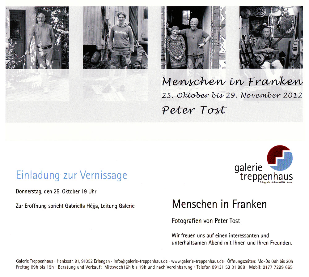 Flyer Menschen in Franken 2012