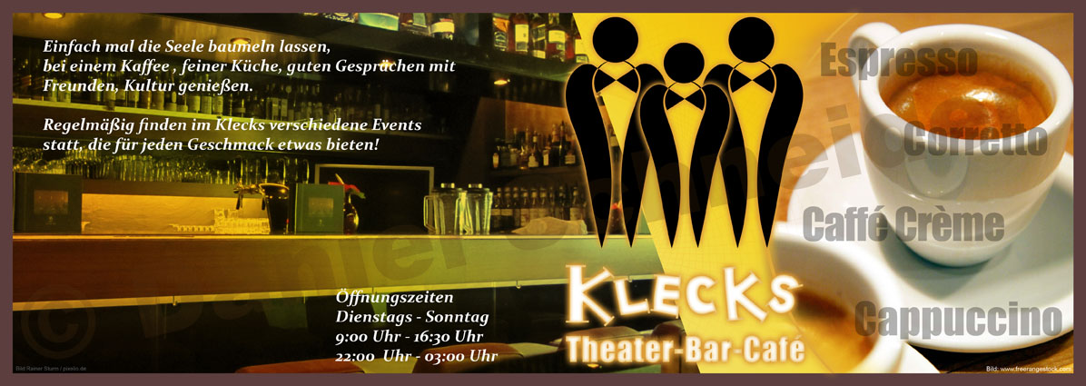 Flyer Theater-Bar-Café Klecks