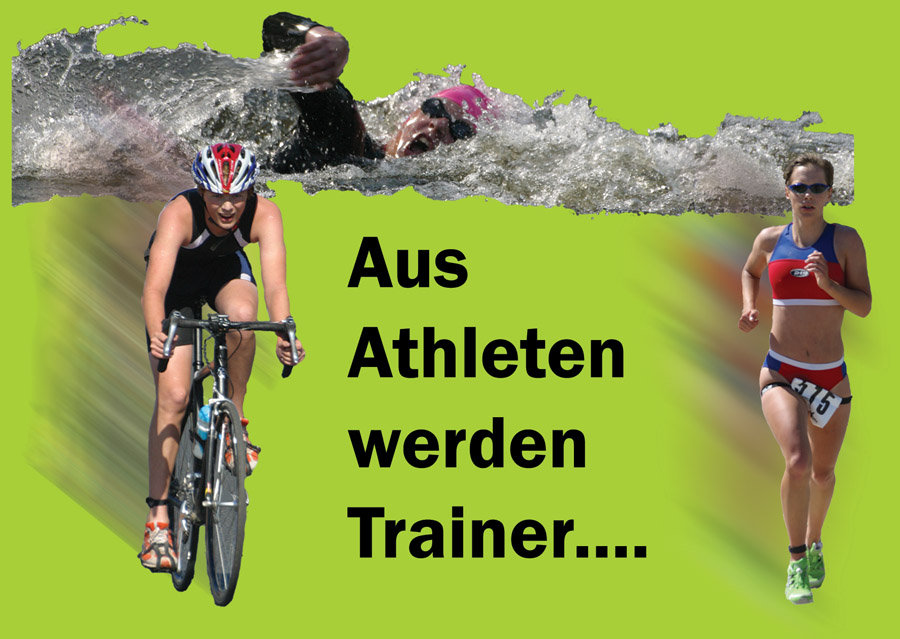 Flyer (vorderseite) für anstehenden Trainerlehrgang - Triathlon
